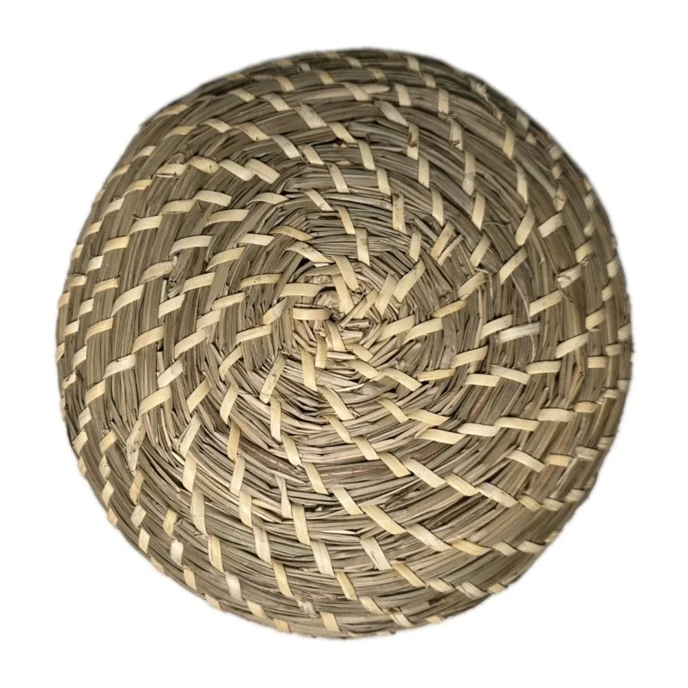 Vintage Nesting Baskets Sweet grass Round Set 3